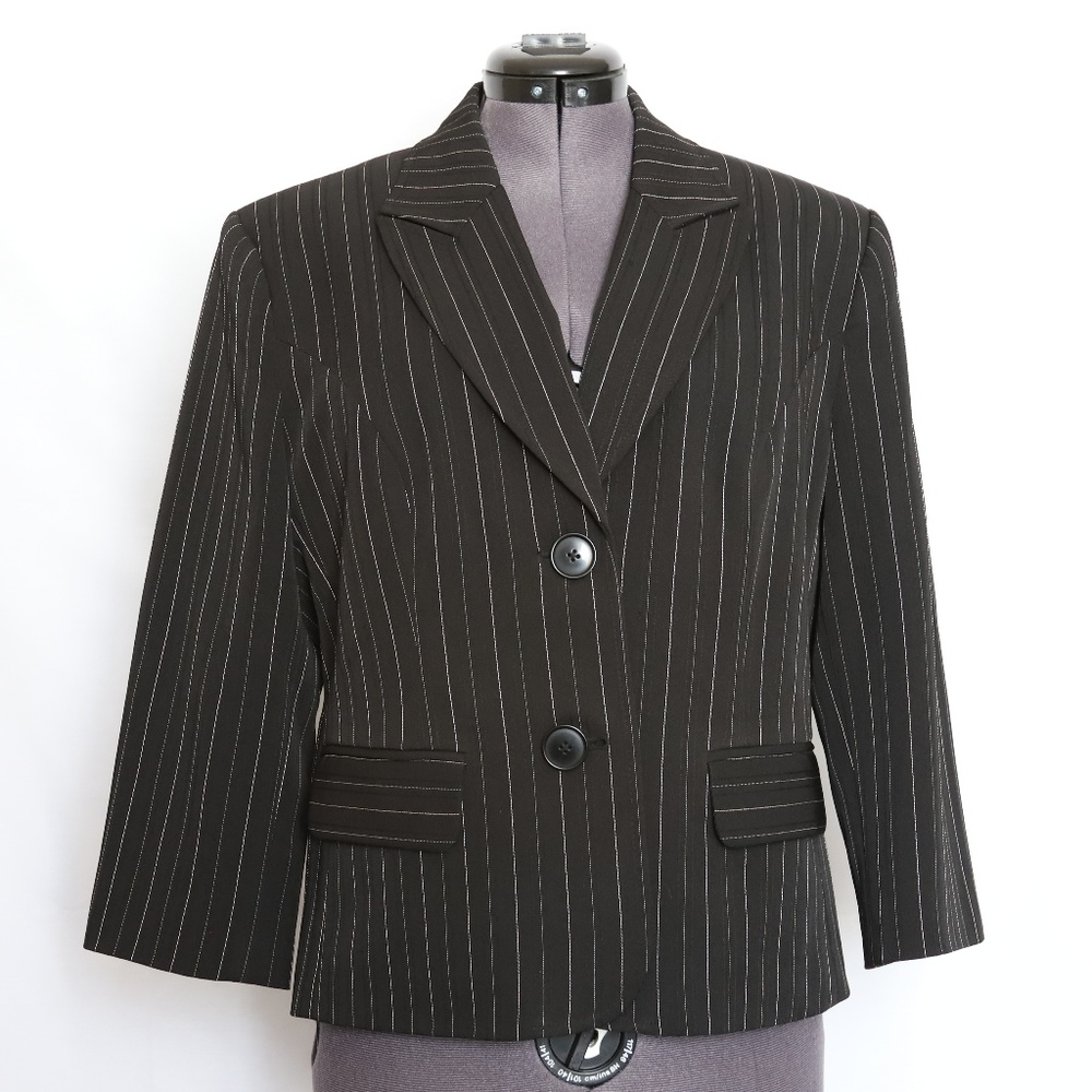 George Stretch Pinstripe Blazer